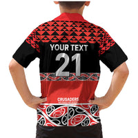 New Zealand Rugby Pacific Custom Family Matching Mermaid Dress and Hawaiian Shirt Whatumoana Maori Kowhaiwhai Pattern LT9 - Polynesian Pride