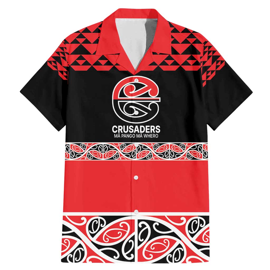 New Zealand Rugby Pacific Custom Family Matching Mermaid Dress and Hawaiian Shirt Whatumoana Maori Kowhaiwhai Pattern LT9 Dad's Shirt - Short Sleeve Blue - Polynesian Pride
