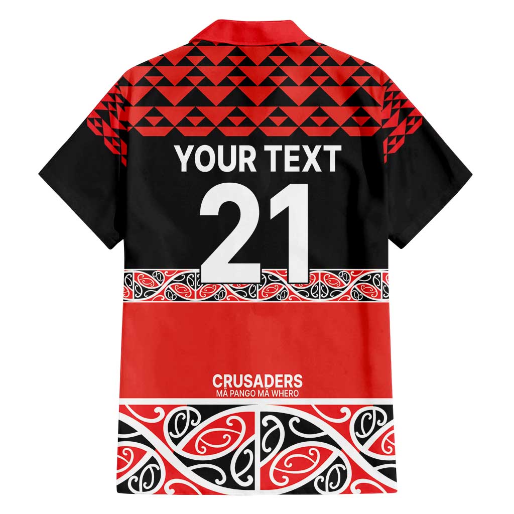New Zealand Rugby Pacific Custom Family Matching Off Shoulder Short Dress and Hawaiian Shirt Whatumoana Maori Kowhaiwhai Pattern