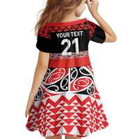 New Zealand Rugby Pacific Custom Family Matching Puletasi and Hawaiian Shirt Whatumoana Maori Kowhaiwhai Pattern LT9 - Polynesian Pride