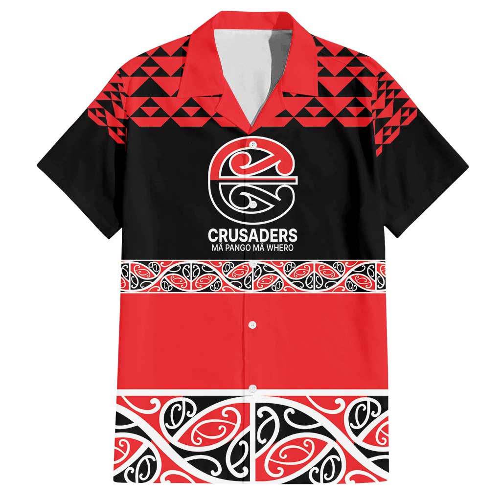New Zealand Rugby Pacific Custom Family Matching Puletasi and Hawaiian Shirt Whatumoana Maori Kowhaiwhai Pattern LT9 Dad's Shirt - Short Sleeve Blue - Polynesian Pride
