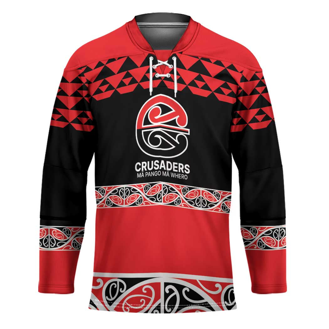 New Zealand Rugby Pacific Custom Hockey Jersey Whatumoana Maori Kowhaiwhai Pattern - Polynesian Pride