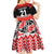 New Zealand Rugby Pacific Custom Kid Short Sleeve Dress Whatumoana Maori Kowhaiwhai Pattern
