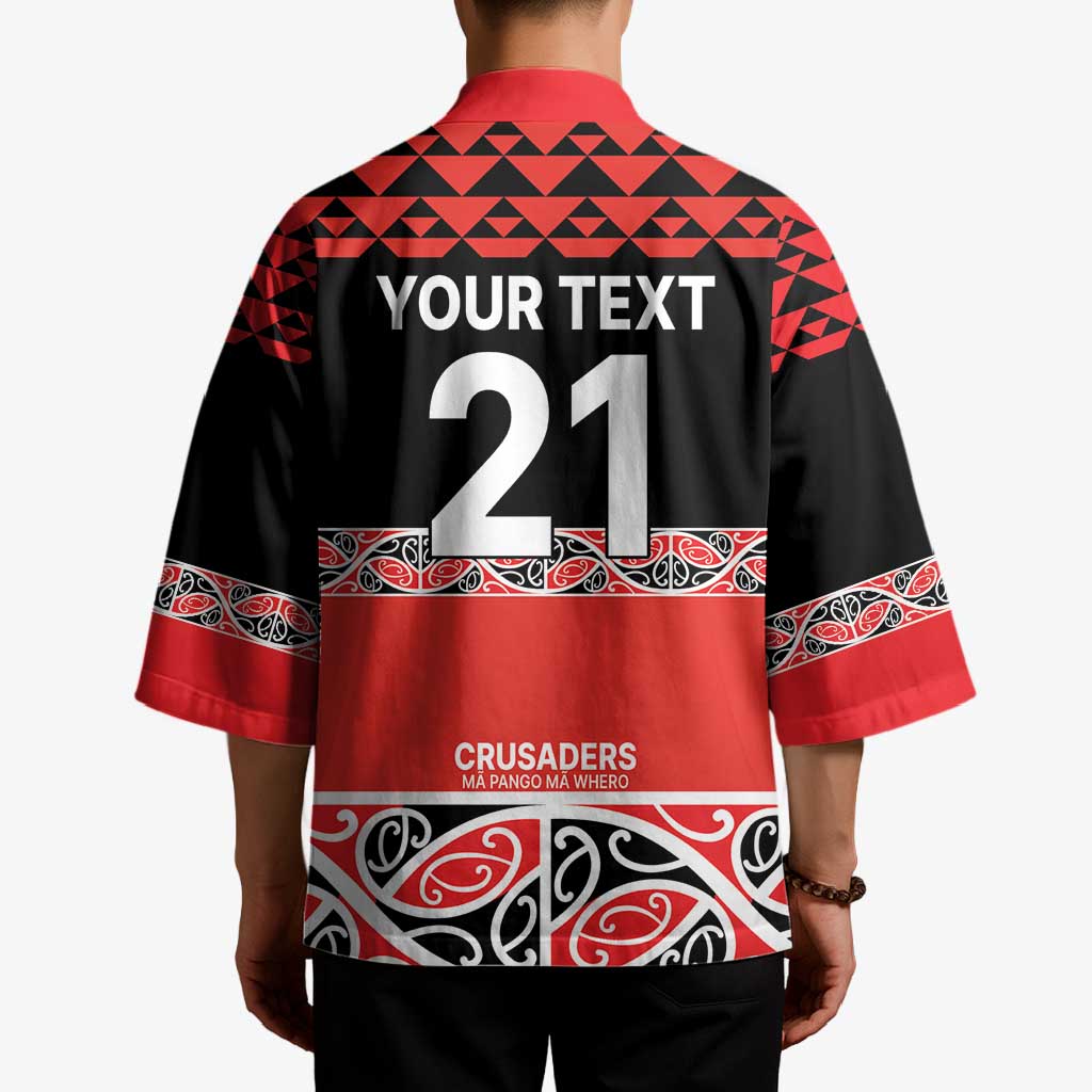 New Zealand Rugby Pacific Custom Kimono Whatumoana Maori Kowhaiwhai Pattern - Polynesian Pride