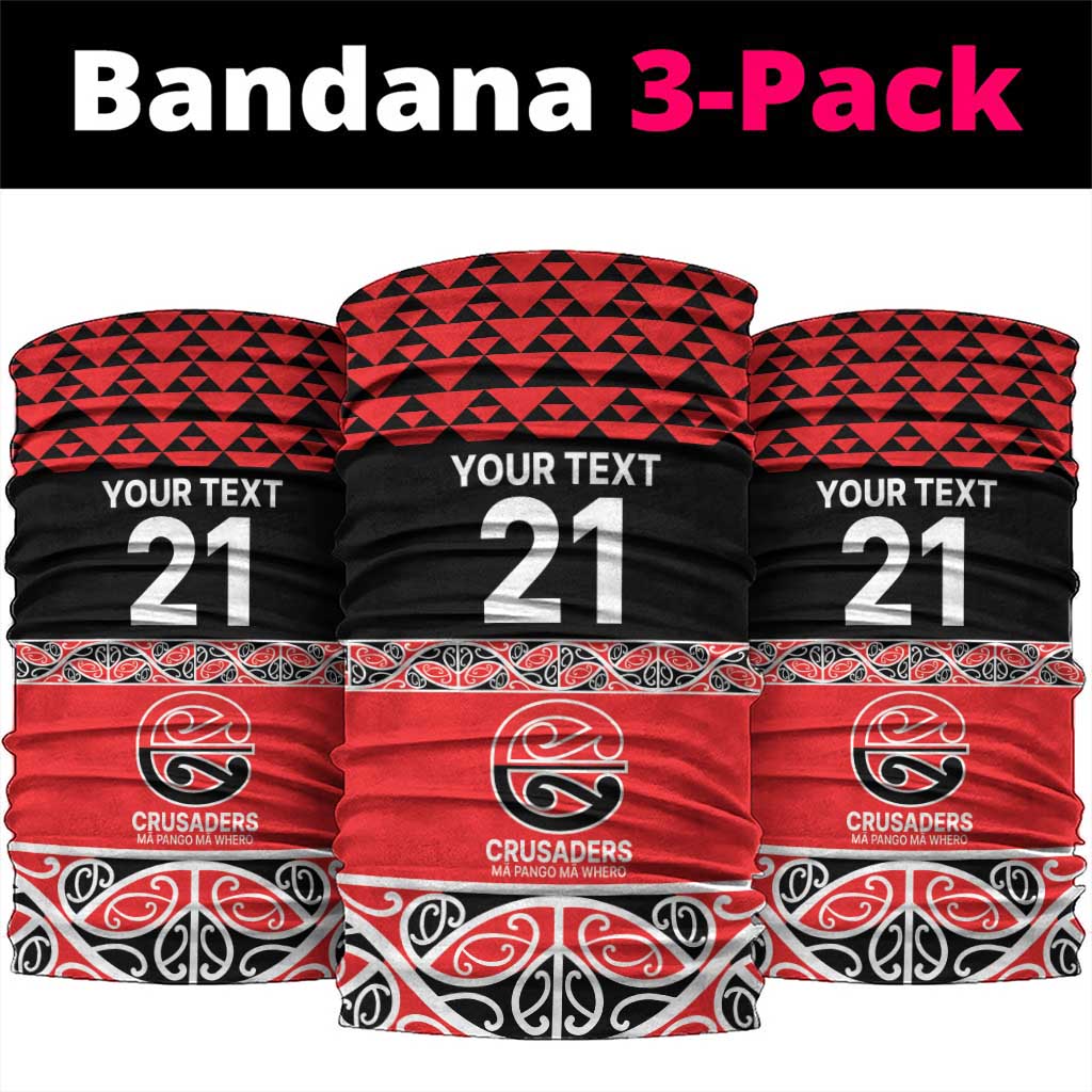 New Zealand Rugby Pacific Custom Neck Gaiter Whatumoana Maori Kowhaiwhai Pattern - Polynesian Pride