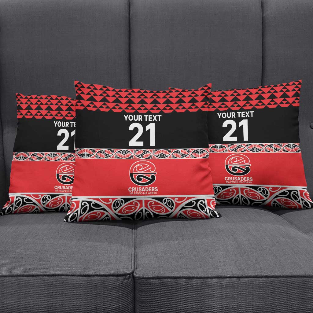 New Zealand Rugby Pacific Custom Pillow Cover Whatumoana Maori Kowhaiwhai Pattern - Polynesian Pride
