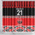New Zealand Rugby Pacific Custom Shower Curtain Whatumoana Maori Kowhaiwhai Pattern