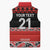 New Zealand Rugby Pacific Custom Sleeveless Puffer Jacket Whatumoana Maori Kowhaiwhai Pattern - Polynesian Pride