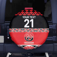New Zealand Rugby Pacific Custom Spare Tire Cover Whatumoana Maori Kowhaiwhai Pattern