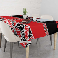 New Zealand Rugby Pacific Custom Tablecloth Whatumoana Maori Kowhaiwhai Pattern