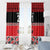 New Zealand Rugby Pacific Custom Window Curtain Whatumoana Maori Kowhaiwhai Pattern