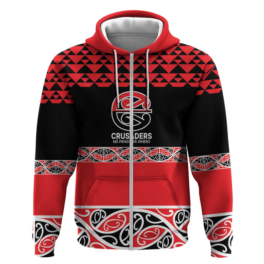 New Zealand Rugby Pacific Custom Zip Hoodie Whatumoana Maori Kowhaiwhai Pattern