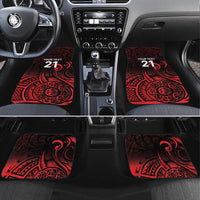 New Zealand Rugby Pacific Custom Car Mats Whatumoana Maori Tribal Tattoo