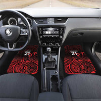 New Zealand Rugby Pacific Custom Car Mats Whatumoana Maori Tribal Tattoo