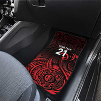 New Zealand Rugby Pacific Custom Car Mats Whatumoana Maori Tribal Tattoo