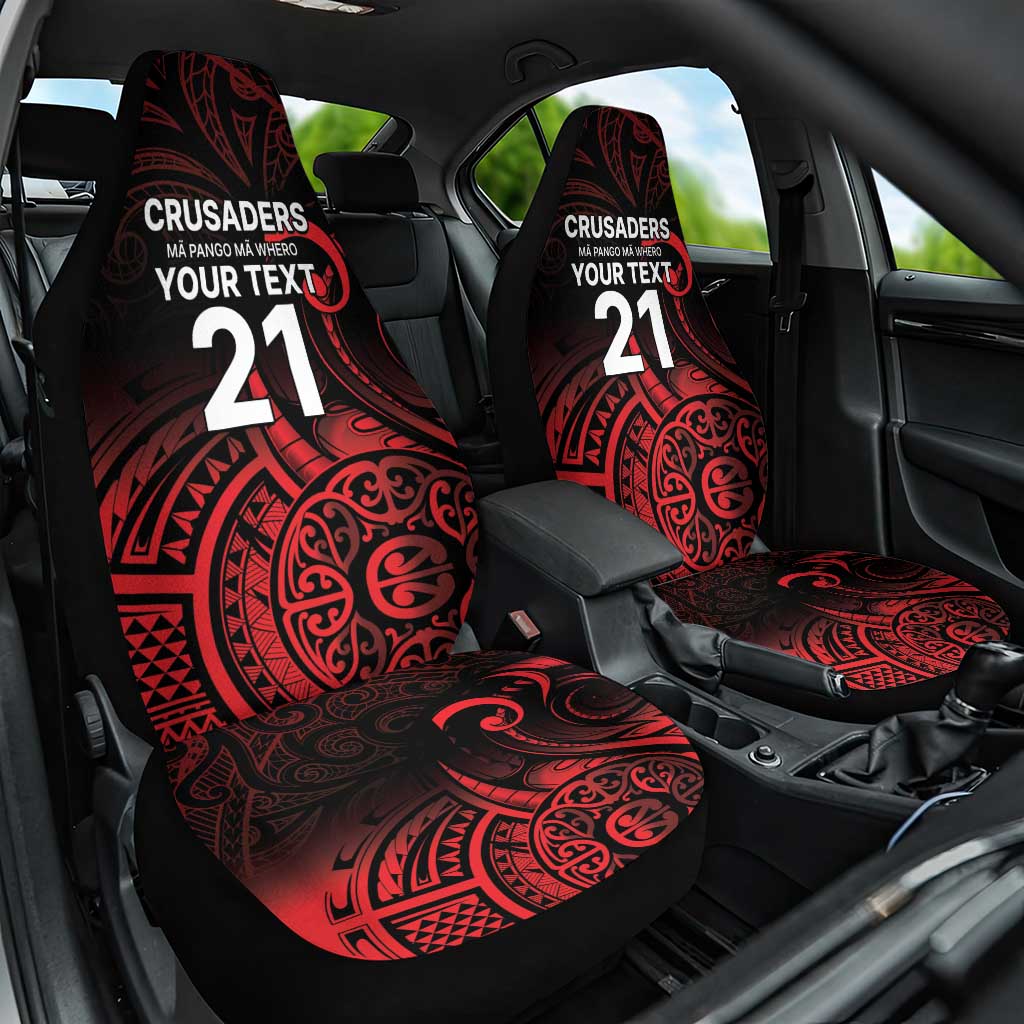 New Zealand Rugby Pacific Custom Car Seat Cover Whatumoana Maori Tribal Tattoo