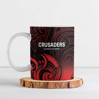 New Zealand Rugby Pacific Custom Ceramic Mug Whatumoana Maori Tribal Tattoo - Polynesian Pride