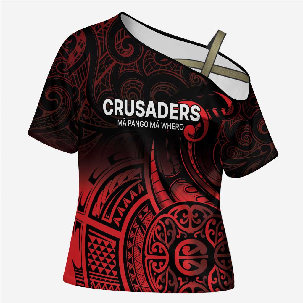 New Zealand Rugby Pacific Custom Cross Shoulder Shirt Whatumoana Maori Tribal Tattoo - Polynesian Pride