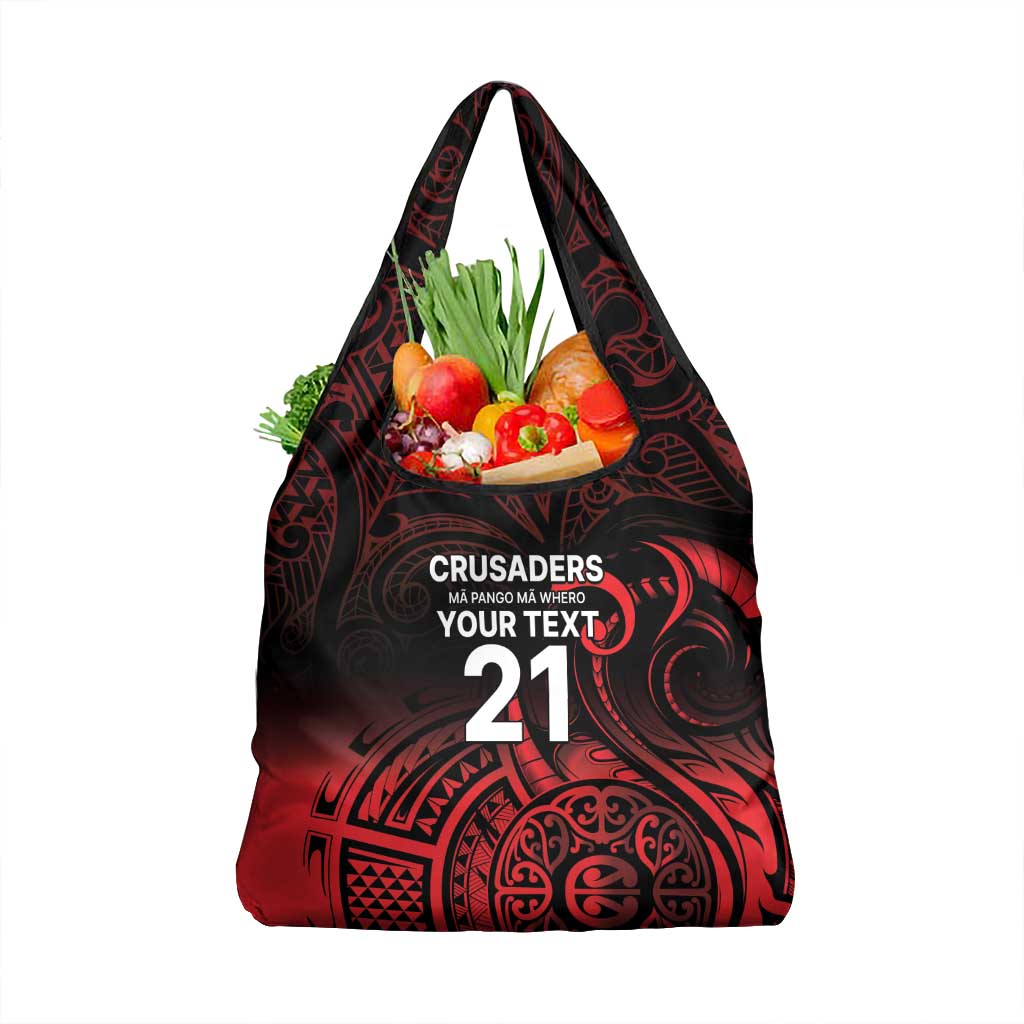 New Zealand Rugby Pacific Custom Grocery Bag Whatumoana Maori Tribal Tattoo