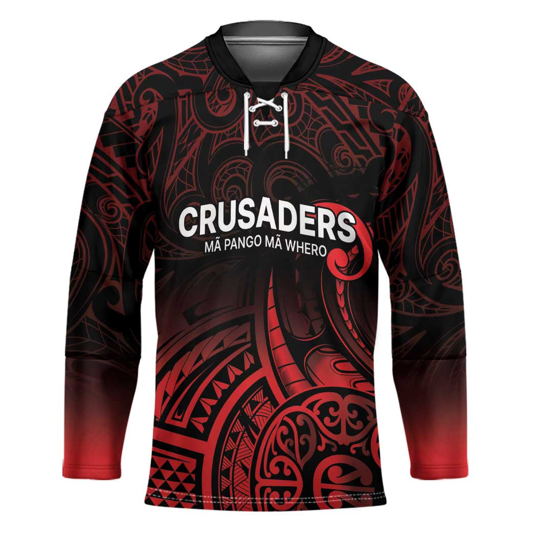 New Zealand Rugby Pacific Custom Hockey Jersey Whatumoana Maori Tribal Tattoo - Polynesian Pride