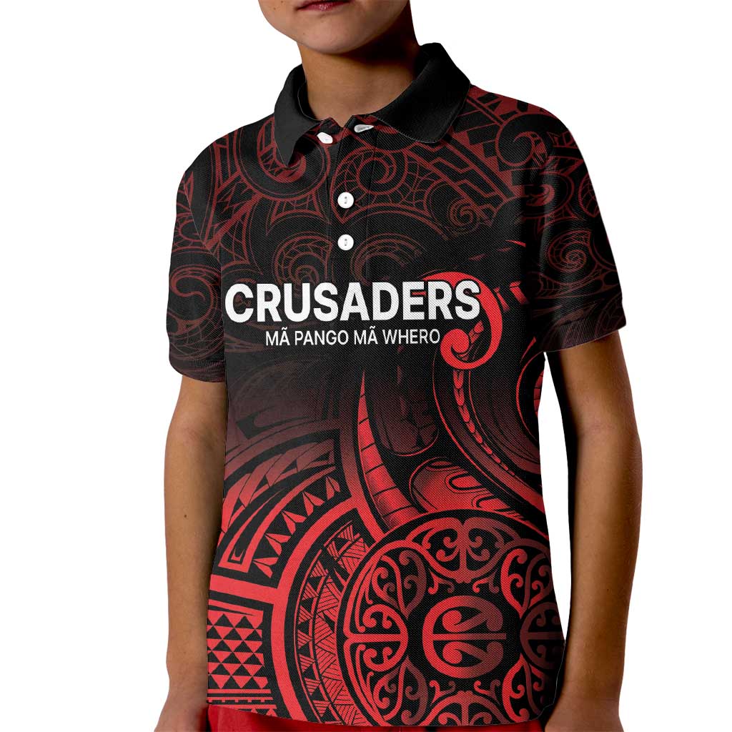 New Zealand Rugby Pacific Custom Kid Polo Shirt Whatumoana Maori Tribal Tattoo