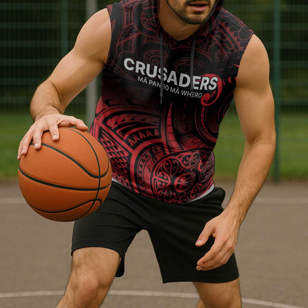 New Zealand Rugby Pacific Custom Sleeveless Hoodie Whatumoana Maori Tribal Tattoo - Polynesian Pride