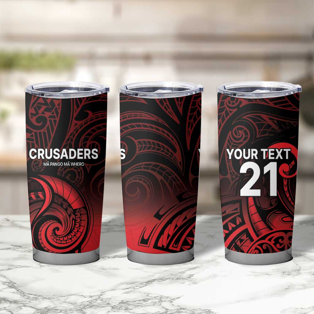 New Zealand Rugby Pacific Custom Tumbler Cup Whatumoana Maori Tribal Tattoo