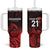 New Zealand Rugby Pacific Custom Tumbler With Handle Whatumoana Maori Tribal Tattoo