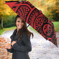New Zealand Rugby Pacific Custom Umbrella Whatumoana Maori Tribal Tattoo - Polynesian Pride