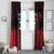 New Zealand Rugby Pacific Custom Window Curtain Whatumoana Maori Tribal Tattoo