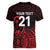 New Zealand Rugby Pacific Custom Women V-Neck T-Shirt Whatumoana Maori Tribal Tattoo