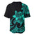Polynesian Pride Plumeria Flowers Baseball Jersey Polynesian Tribal Aqua Vibe LT9 - Polynesian Pride