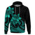 Polynesian Pride Plumeria Flowers Hoodie Polynesian Tribal Aqua Vibe LT9 Aqua - Polynesian Pride