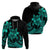 Polynesian Pride Plumeria Flowers Hoodie Polynesian Tribal Aqua Vibe LT9 - Polynesian Pride