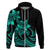 Polynesian Pride Plumeria Flowers Hoodie Polynesian Tribal Aqua Vibe LT9 - Polynesian Pride