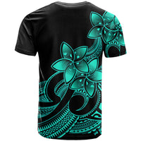 Polynesian Pride Plumeria Flowers T Shirt Polynesian Tribal Aqua Vibe LT9 - Polynesian Pride