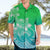 Polynesian Pride Plumeria Flowers Hawaiian Shirt Polynesian Tribal Gradient Green LT9 - Polynesian Pride