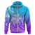 Polynesian Pride Plumeria Flowers Hoodie Polynesian Tribal Gradient Purple LT9 - Polynesian Pride