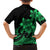 Polynesian Matching Outfit For Family Plumeria Flowers Long Dress Hawaiian Shirt Polynesian Tribal Green Vibe LT9 - Polynesian Pride