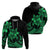 Polynesian Pride Plumeria Flowers Hoodie Polynesian Tribal Green Vibe LT9 - Polynesian Pride