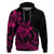 Polynesian Pride Plumeria Flowers Hoodie Polynesian Tribal Pink Vibe LT9 Pink - Polynesian Pride