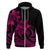 Polynesian Pride Plumeria Flowers Hoodie Polynesian Tribal Pink Vibe LT9 - Polynesian Pride