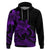 Polynesian Pride Plumeria Flowers Hoodie Polynesian Tribal Purple Vibe LT9 Purple - Polynesian Pride