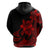 Polynesian Pride Plumeria Flowers Hoodie Polynesian Tribal Red Vibe LT9 - Polynesian Pride