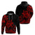 Polynesian Pride Plumeria Flowers Hoodie Polynesian Tribal Red Vibe LT9 - Polynesian Pride