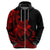 Polynesian Pride Plumeria Flowers Hoodie Polynesian Tribal Red Vibe LT9 - Polynesian Pride