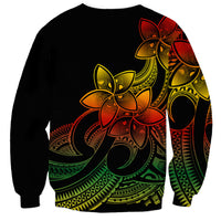 Polynesian Pride Plumeria Flowers Sweatshirt Polynesian Tribal Reggae Vibe LT9 - Polynesian Pride