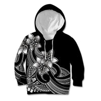 Polynesian Pride Plumeria Flowers Kid Hoodie Polynesian Tribal White Vibe LT9 Hoodie White - Polynesian Pride