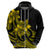 Polynesian Pride Plumeria Flowers Hoodie Polynesian Tribal Yellow Vibe LT9 - Polynesian Pride