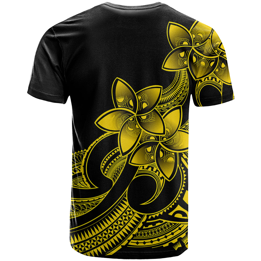 Polynesian Pride Plumeria Flowers T Shirt Polynesian Tribal Yellow Vibe LT9 - Polynesian Pride